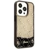 Apple iPhone 14 Pro Guess dėklas Liquid Glitter 4G Transculent (GUHCP14LLC4PSGK) juodos spalvos