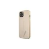 Apple iPhone 14 Pro Guess dėklas Saffianotriangle Logo (GUHCP14LPSATLE) beige