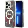 Apple iPhone 14 Pro Guess dėklas Flower MagSafe (GUHMP14LHCFWSA) žalios spalvos