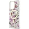Apple iPhone 14 Pro Guess dėklas Flower MagSafe (GUHMP14LHCFWST) skaidrus