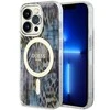 Dėklas GUESS GUHMP14LHLEOPWB IPHONE 14 PRO 6.1 "Mėlynas/Mėlynas HARDCASE LEOPARD MAGSAFE