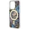 Dėklas GUESS GUHMP14LHLEOPWB IPHONE 14 PRO 6.1 "Mėlynas/Mėlynas HARDCASE LEOPARD MAGSAFE