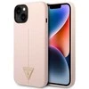 Apple iPhone 14 Pro Max Guess dėklas Silicone Triangle rožinės spalvos