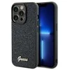 Guess GUHCP14XPMSDGSK iPhone 14 Pro Max 6.7″ juodos spalvos kietas dėklas Disco Metal Script