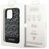Guess GUHMP14XHGCFSEK Apple iPhone 14 Pro Max 6.7″ juodos spalvos kietas dėklas GCube Stripes MagSafe