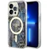 Dėklas GUESS GUHMP14XHLEOPWB IPHONE 14 PRO MAX 6.7 "Mėlynas/Mėlynas HARDCASE LEOPARD MAGSAFE