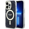 Apple iPhone 14 Pro Max Guess dėklas Marble MagSafe (GUHMP14XPCUMAK) juodos spalvos