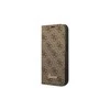 Apple iPhone 14 Pro Max Guess Book 4G Vintage Gold Logo (GUBKP14XHG4SHW) telefono dėklas rudos spalvos