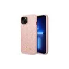 Guess GUHCP14XHGGSHP Apple iPhone 14 Pro Max 6,7" dėklas telefonui rožinės spalvos hard case Glitter Script