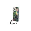 Apple iPhone 14 Pro Max Guess dėklas Flower Strap (GUOHCP14XHFLSB) mėlynos spalvos
