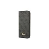 Dėklas Guess GUBKP14XHG4SHK iPhone 14 Pro Max 6,7" juoda/juodas book 4G Vintage Gold Logo