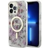 Apple iPhone 14 Pro Max Guess dėklas Flower MagSafe (GUHMP14XHCFWST) skaidrus