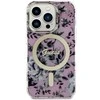 Apple iPhone 14 Pro Max Guess dėklas Flower MagSafe (GUHMP14XHCFWSP) rožinės spalvos