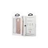 Apple iPhone 14 Pro Max Guess dėklas Saffianotriangle Logo (GUHCP14XPSATLP) rožinės spalvos