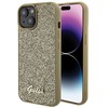 Dėklas GUESS GUHCP15SPMSDGSD IPHONE 15/14/13 6.1 "ZOTY / GOLD HARDCASE DISCO METAL SCRIPT