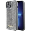 Apple iPhone 15 Guess dėklas Sequin Script Metal (GUHCP15SPSFDGSS) sidabrinės spalvos