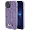 Dėklas GUESS GUHCP15SPSFDGS IPHONE 2013-15-14 6.1 "PURPURINĖ / PURPURINĖ KIETOJI DĖLĖS SEQUIN SCRIPT METAL