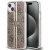 Apple iPhone 14 plus / 15 plus Guess dėklas IML 4G Gold Stripe (GUHCP15MH4PSEGW) rudos spalvos
