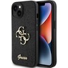 Apple iPhone 15 plus Guess dėklas Glitter Script Big 4G (GUHCP15MHG4SGK) juodos spalvos