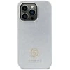 Guess dėklas, skirtas iPhone 15 Plus 6,7 GUHCP15MPS4DGPS sidabrinis HC PU 4G Metal Logo Strass