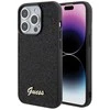 Dėklas GUESS GUHCP15LPMSDGSK IPHONE 15 PRO 6.1 "Juodas/Juodas HARDCASE DISCO METAL SCRIPT