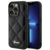 Dėklas GUESS GUHCP15LPSQSQSK IPHONE 15 PRO 6.1 "Juodas/Juodas HARDCASE QUILTED METAL LOGO