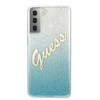 Dėklas GUESS HARD CASE GLITTER GRADIENT SCRIPT SAMSUNG GALAXY S21 PLUS Mėlynas
