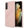 Samsung Galaxy S21 Ultra Guess dėklas Script Vintage (GUHCS21LLSVSPI) rožinės spalvos