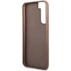 Samsung Galaxy S23 Guess dėklas 4G Metal Gold Logo (GUHCS23SG4GFBR) rudos spalvos