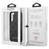 Samsung Galaxy S23 Guess dėklas 4G Metal Gold Logo (GUHCS23SG4GFGR) pilkos spalvos