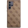Samsung Galaxy S23 Ultra Guess dėklas 4G Metal Gold Logo (GUHCS23LG4GFBR) rudos spalvos