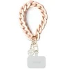 Dėklas Guess GUOUCBMC4MP Universal Big Hand Strap rožinės spalvos Acrylic 4G Charm