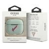 Guess GUACAPLSVSBF AirPods Pro dėklas mėlynos spalvos fuschia silikoninis Vintage