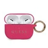 Dėklas Guess Silicone Glitter Case for AirPods Pro - Rožinė Glitter