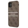 Guess GUHCN614GDBR Apple iPhone 11 6,1″ / Xr rudos spalvos kietas dėklas 4G Stripe