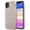 Apple iPhone 11 Guess Dėklas 4G Stripe (GUHCN61G4GLPI) rožinės spalvos
