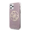 Dėklas Guess GUHCN58PCUGLPI iPhone 11 Pro rožinė/pink hard case 4G Circle Glitter