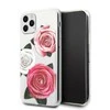 Apple iPhone 11 Pro Guess dėklas Flower Desire Rožinė &amp; Baltas Rose skaidrus