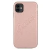 GUESS GUHCP12LRSAVSRG KIETUS DĖKLAS SAFFIANO VINTAGE IPHONE 12 PRO MAX Rožinis