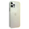 Guess GUHCP12L3D4GIRBL iPhone 12 Pro Max 6,7 colių opalinis / vaivorykštinis kietasis dėklas, 4G 3D raštų kolekcija