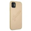 GUESS GUHCP12LRSAVSLG KIETUS DĖKLAS SAFFIANO VINTAGE IPHONE 12 PRO MAX GOLD
