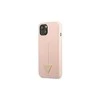 Apple iPhone 13 Guess dėklas Silicone Triangle (GUHCP13MSLTGP) rožinės spalvos