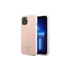 Apple iPhone 13 Guess dėklas Silicone Triangle (GUHCP13MSLTGP) rožinės spalvos