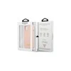 Apple iPhone 13 Pro Max Guess dėklas silikoninis Script Gold Logo Magsafe (GUHMP13XLSLMGLP) light rožinės spalvos