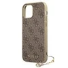 Dėklas Cg Mobile France GUHCP13LGF4GBR Guess 4G Charms Zadní Kryt pro iPhone 13 Pro Brown (ruda)