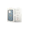 Guess GUHCP14L4GMGBL iPhone 14 Pro 6,1" mėlynas kietas dėklas 4G Big Metal Logo