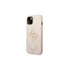 Apple iPhone 14 Pro Guess dėklas 4G Big Metal Logo rožinės spalvos