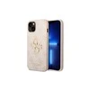 Apple iPhone 14 Pro Guess dėklas 4G Big Metal Logo rožinės spalvos