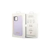 Apple iPhone 14 Pro Max Guess Dėklas silikoninis Vintage Gold Logo violetinės spalvos