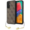 Guess GUHCSA34GF4GBR A34 5G A346 rudos spalvos harddėklas 4G Charms Collection